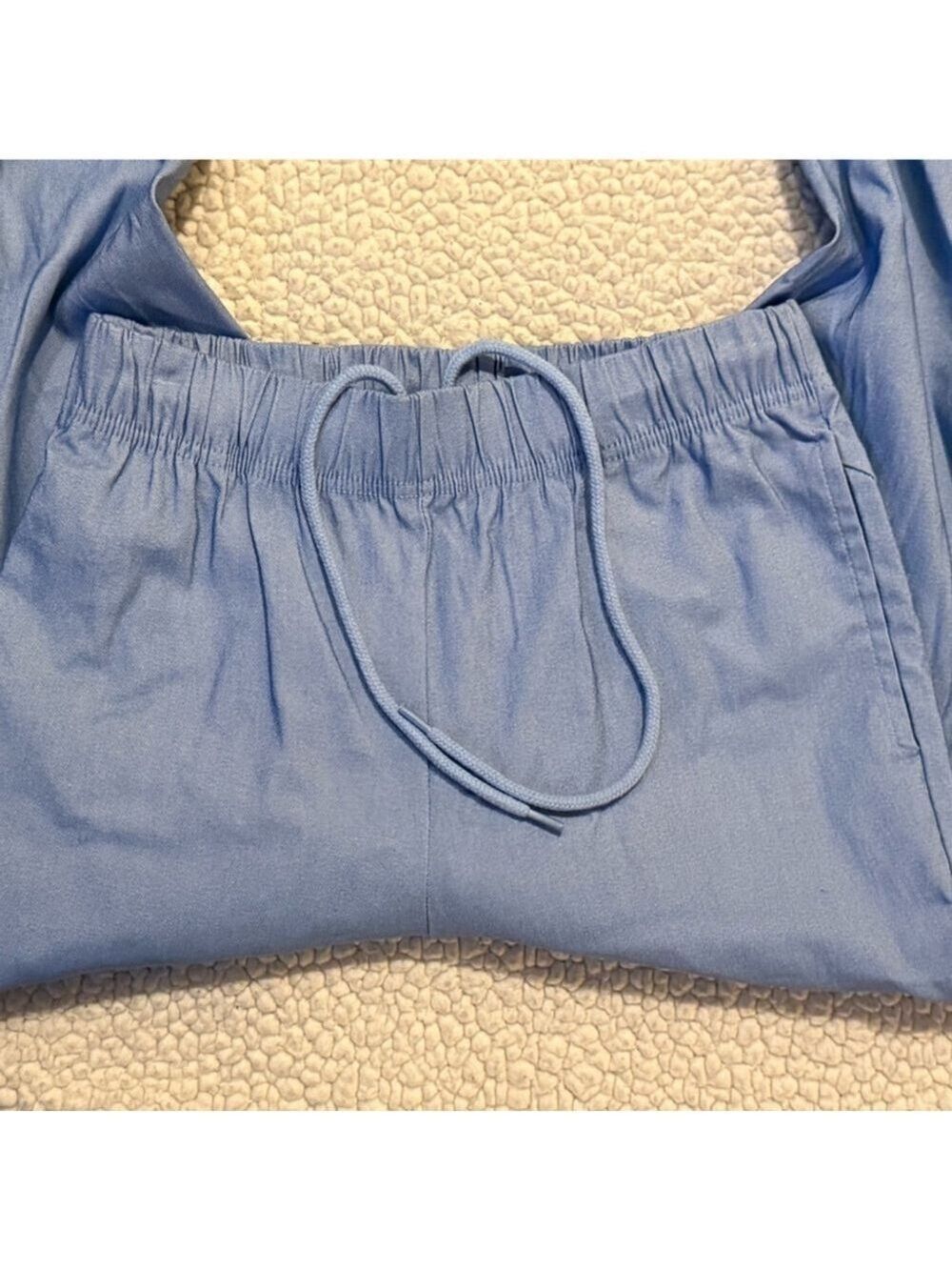 Lulunico Blue Joggers Light Blue Elastic Waist Lounge Athleisure Pants Small - Picture 13 of 13